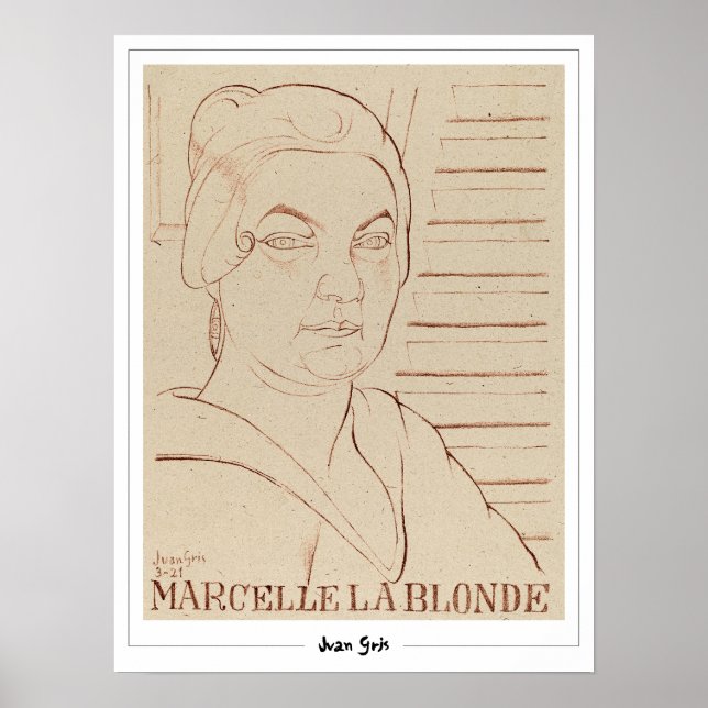 Juan Gris Zedign Art Poster nr 331 (Framsidan)