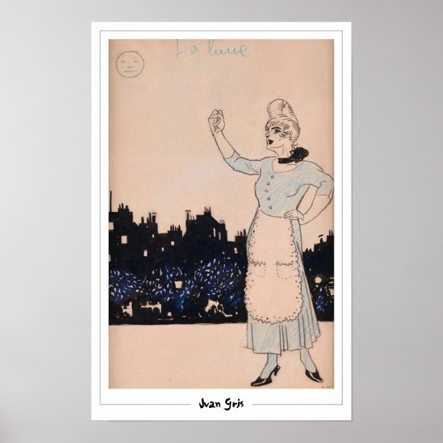 Juan Gris Zedign Art Poster nr 335 (Framsidan)