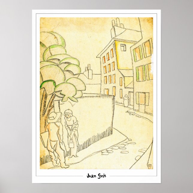 Juan Gris Zedign Art Poster nr 72 (Framsidan)