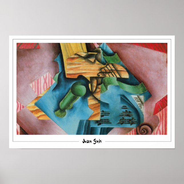 Juan Gris Zedign Art Poster nr 77 (Framsidan)
