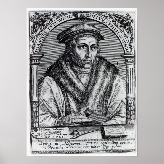 Juan Luis Vives Poster (Framsidan)