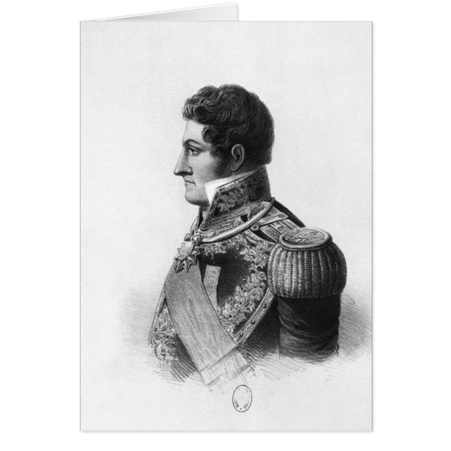 Juan Manuel de Rosas Hälsningskort (Framsidan)