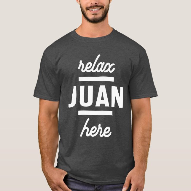 Juan Personlig Namn Birthday Gift T Shirt (Framsida)