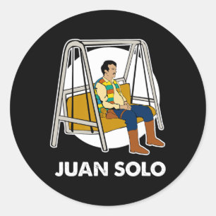 Juan Solo Funny Cinco De Mayo Mexican Latin Fiesta Runt Klistermärke