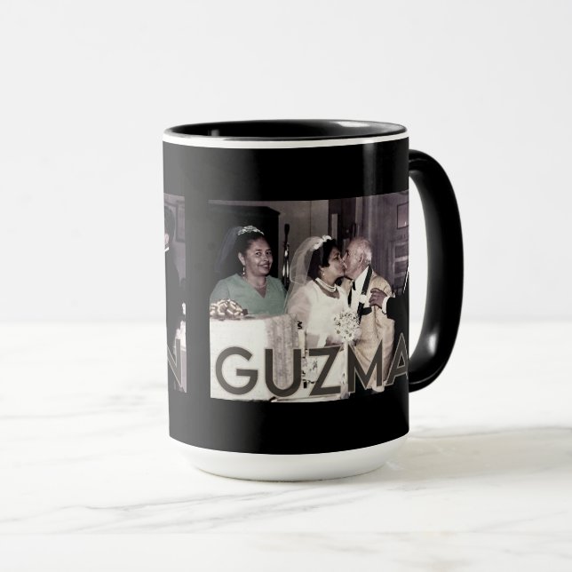 JUAN SR. & JUANITA GUZMAN-årsdagen Mugg (Framsida höger)