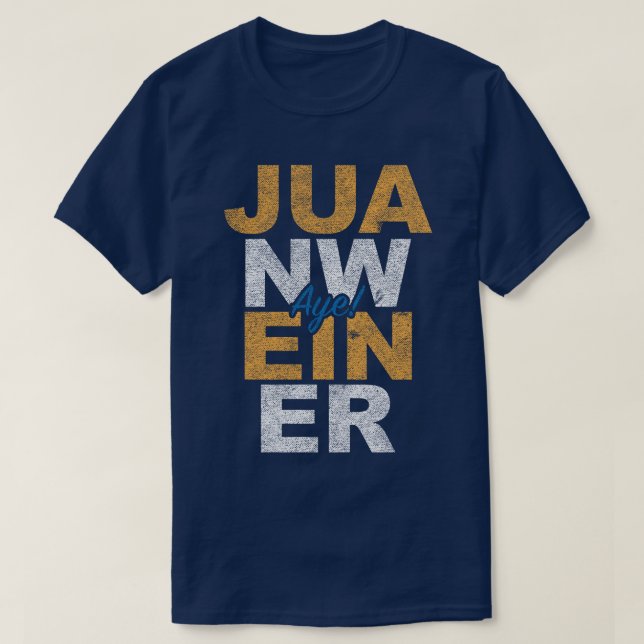Juan Weiner skjorta T Shirt (Design framsida)