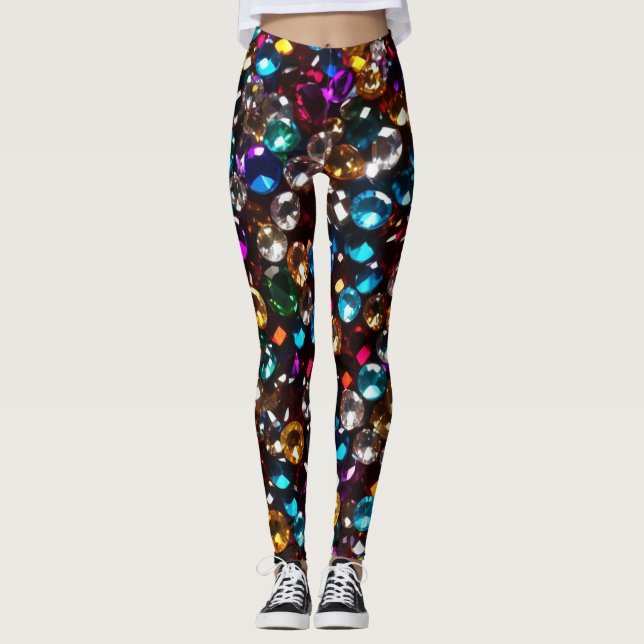 Juar och diamanter leggings (Framsida)
