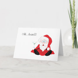 Jubel från berusade santa helgkort
