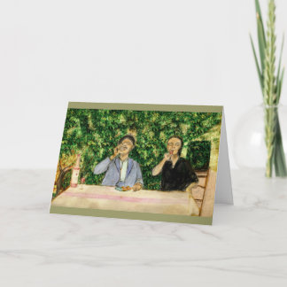 Jubel (i 10 olika språk) tack kort