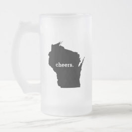 Jubel i Wisconsin Frostat Ölglas