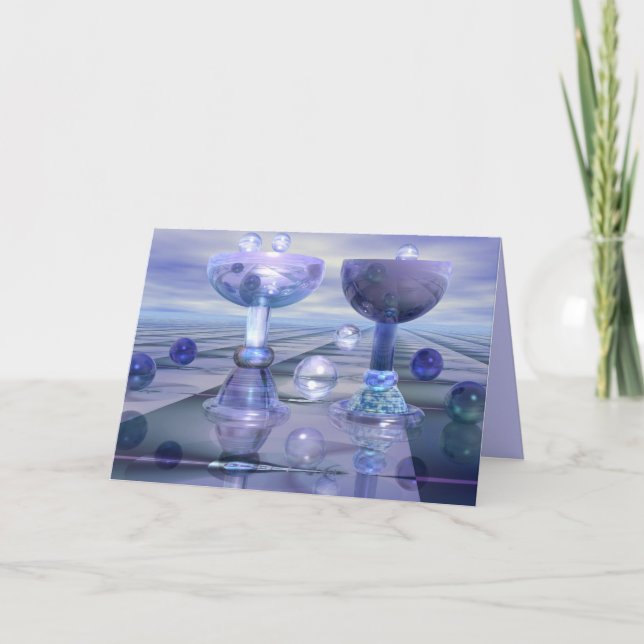 Jubel med bubblar helgkort (Framsida)