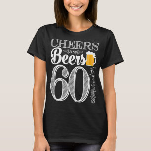 Jubel och öl till 60 år kvinnor grundläggande t shirt
