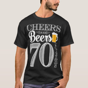 Jubel och öl till 70 år manar T-tröja T Shirt