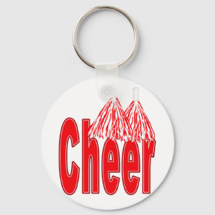 Jubel röda Keychain Nyckelring