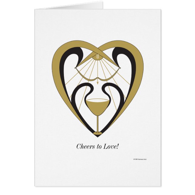 Jubel som ska älskas hälsningskort (Framsidan)