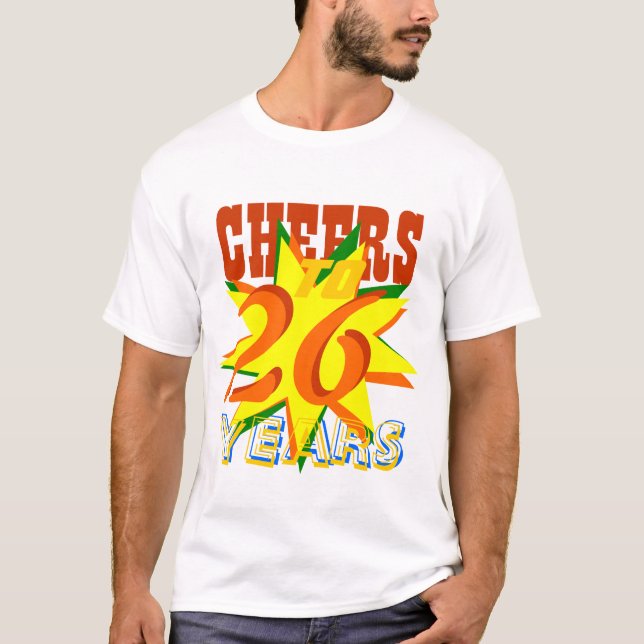 Jubel till 26 år tee shirt (Framsida)