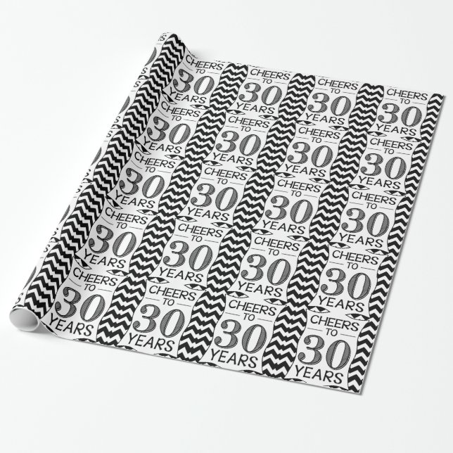 Jubel till 30 år presentpapper (Utrullad)