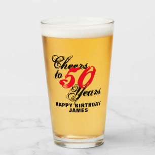 Jubel till 50 år 50th gåva för glaskopp