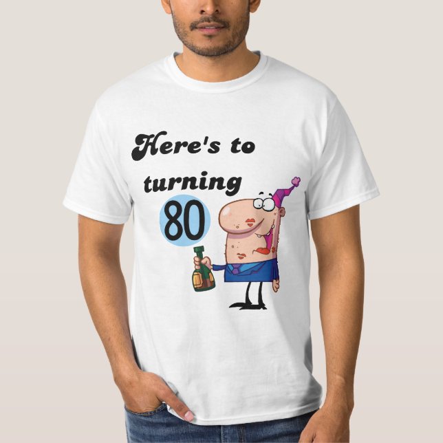 Jubel till 80 födelsedagTshirts och gåvor T-shirt (Framsida)