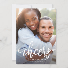 Jubel till fotohelgdag för nytt år julkort