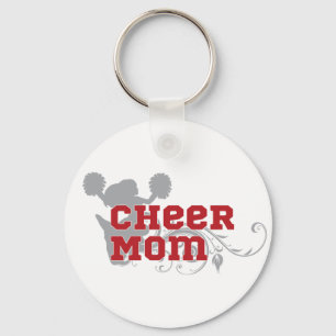 Jubelmamman som Cheerleading Keychain, knäppas Nyckelring