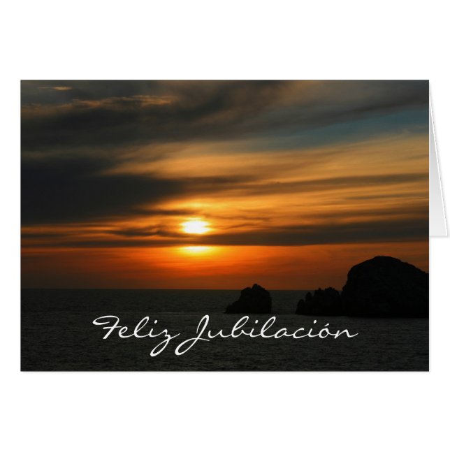 jubilación colores hälsningskort (Framsidan Horizontal)
