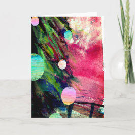 Jubilant Julgran Helgdag Kort