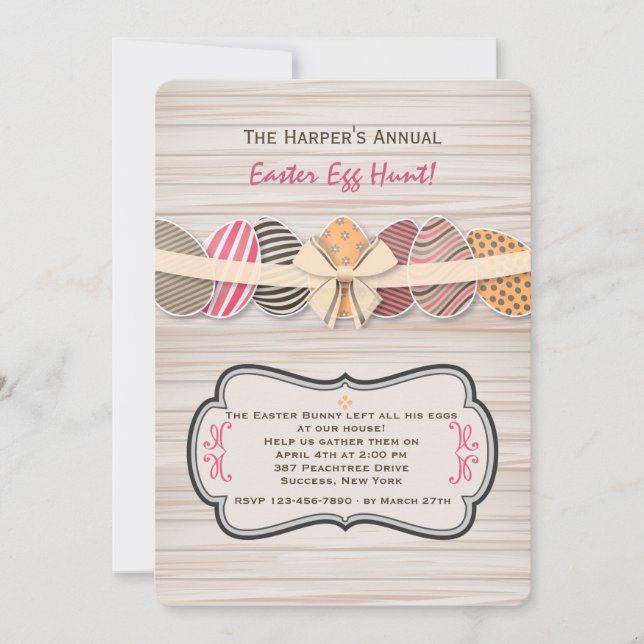 Jubilant Påskägg-inbjudan Inbjudningar (Framsida)