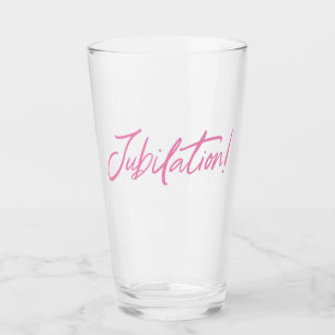 JUBILATION! FIRANDE (ROSA) av Jeff Willis Art Glaskopp