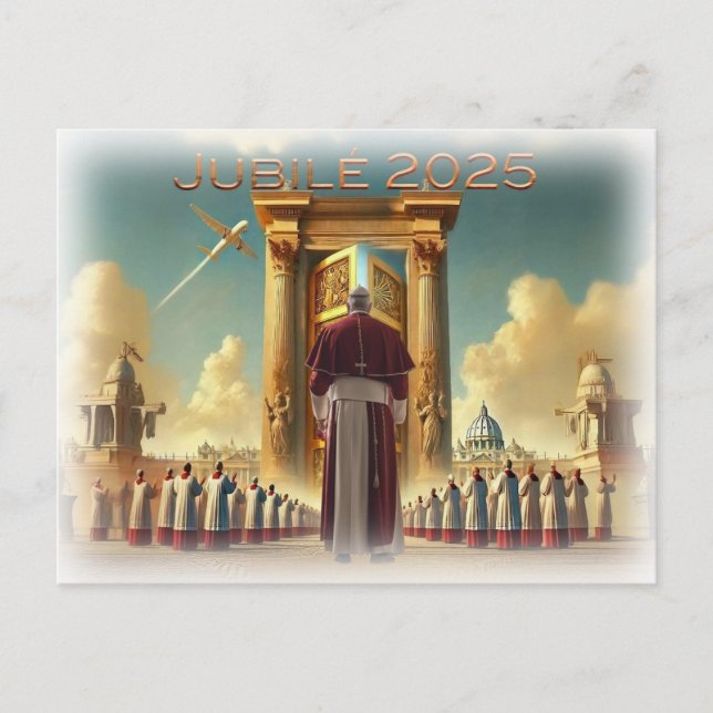 Jubilé 2025 Vatican, souvenir voyage, idée cadeau. Vykort (Framsida)