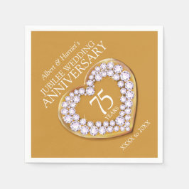 Jubilee 75:e bröllop-årsdag, användarnamn pappersservett
