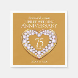Jubilee 75:e bröllop-årsdag, användarnamn pappersservett