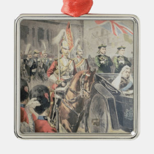 Jubilee av drottningen av England Julgransprydnad Metall