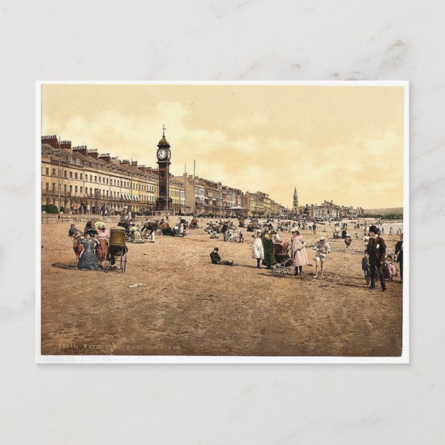 Jubilee Clock Tower, Weymouth, England klassisk Ph Vykort (Framsida)