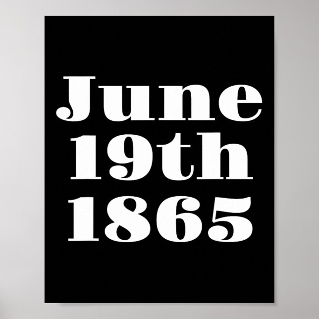 Jubilee Emancipation Freedom Day Black History Mon Poster (Framsidan)