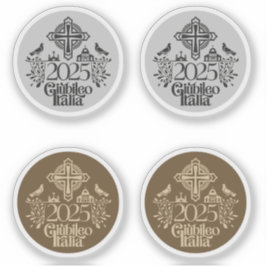 Jubileum 2025-årsdagen av den katolska kyrkan. klistermärken