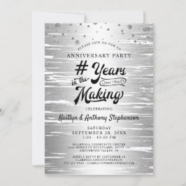 Jubileum Silver Black # ÅR UNDER UTVECKLING Inbjudningar