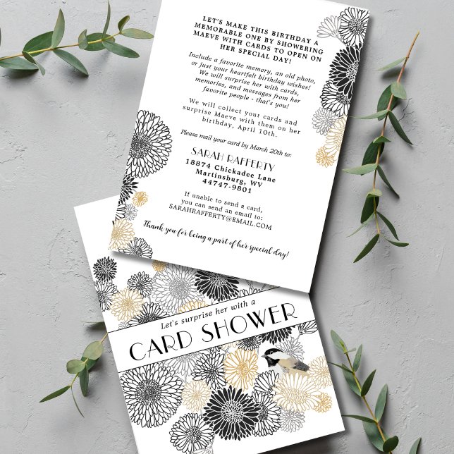 Jubileumfödelsedag Svart och Guld Kortskura Inbjudningar (Skapare uppladdad)