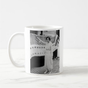 Jubileums- flagga för Alice Paul rösträttseger Kaffemugg