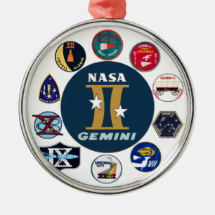 Jubileums- logotyp för Gemini Julgransprydnad Metall