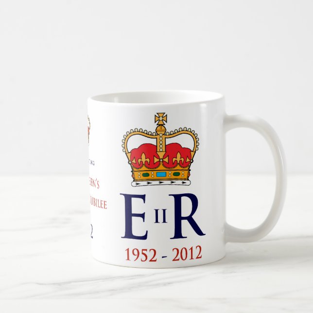Jubileums- mugg för diamantjubileum (Höger)