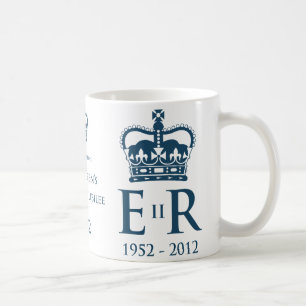 Jubileums- mugg för diamantjubileum