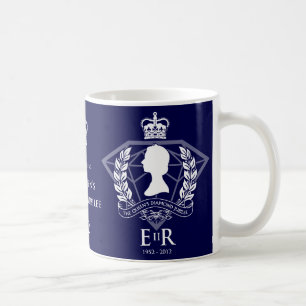 Jubileums- mugg för diamantjubileum