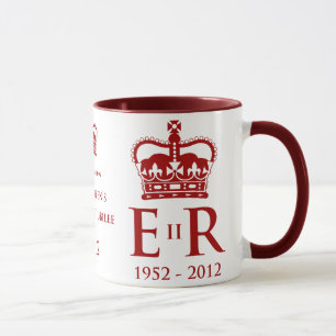 Jubileums- mugg för diamantjubileum