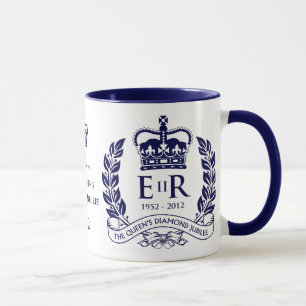 Jubileums- mugg för diamantjubileum