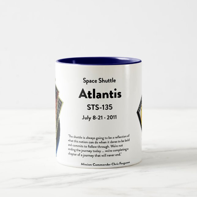 Jubileums- mugg för rymdfärja (Center)
