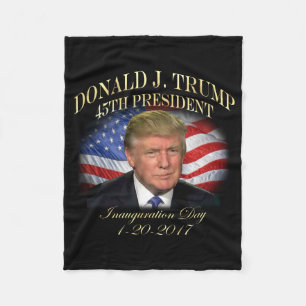 Jubileums- presidentDonald Trump invigning Fleecefilt