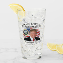 Jubileums- presidentDonald Trump invigning Glaskopp