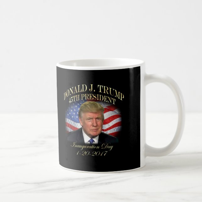 Jubileums- presidentDonald Trump invigning Kaffemugg (Höger)
