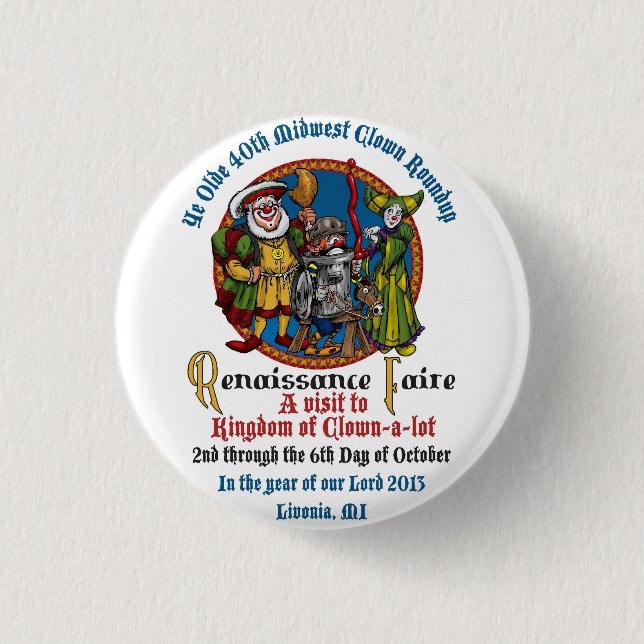 Jubileums- stift för MCA 40th Knapp (Framsida)